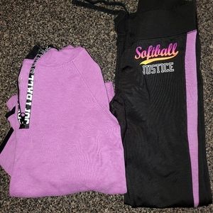 Justice softball outfit